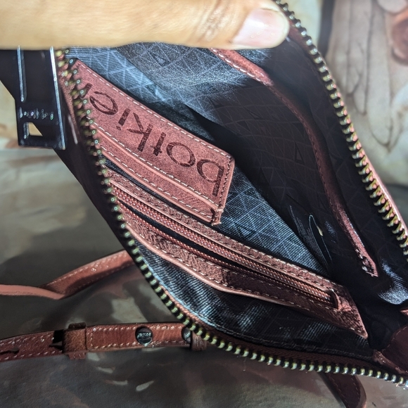 Butkier Elegant Brown Leather Crossbody Bag - Picture 7 of 8